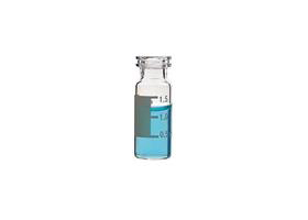 Clear Glass Snap Vial with Patch